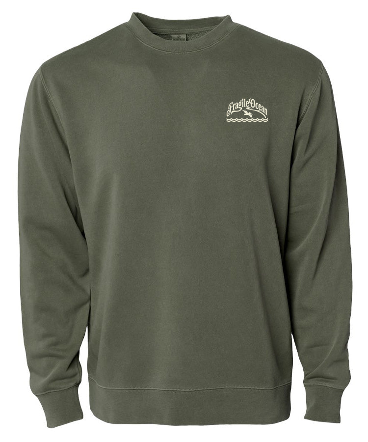 Fragile Ocean 3 Arch Crewneck Sweatshirt