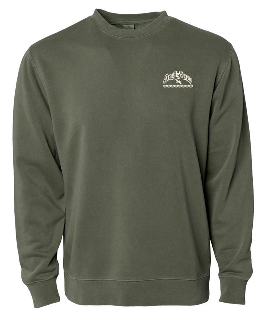 Fragile Ocean 3 Arch Crewneck Sweatshirt