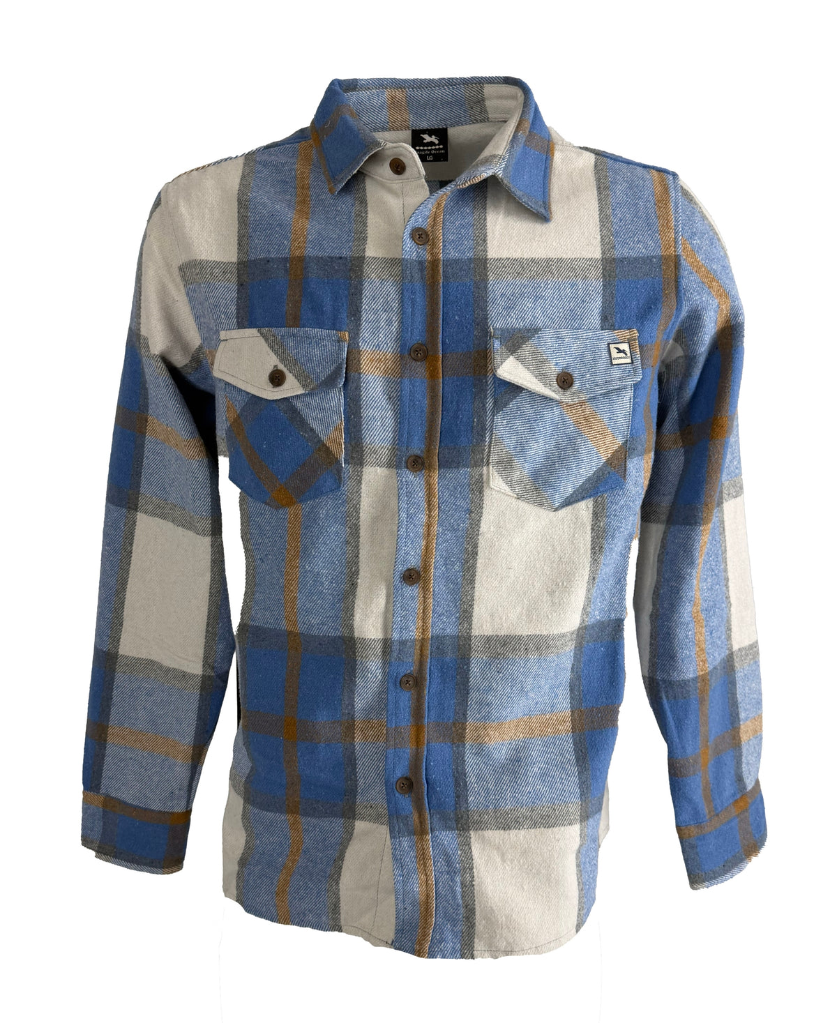 Fragile Ocean Bluebird Day Flannel