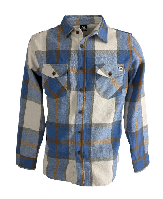 Fragile Ocean Bluebird Day Flannel
