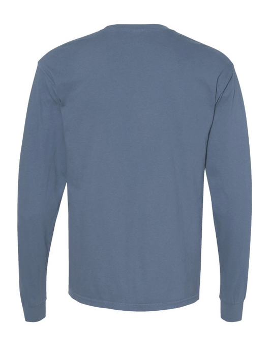 Fragile Ocean Choppy Waters Longsleeve Tee - Blue