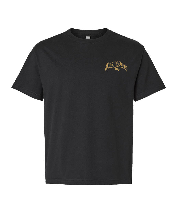 Fragile Ocean Fuji 6 Tee - Vintage Black