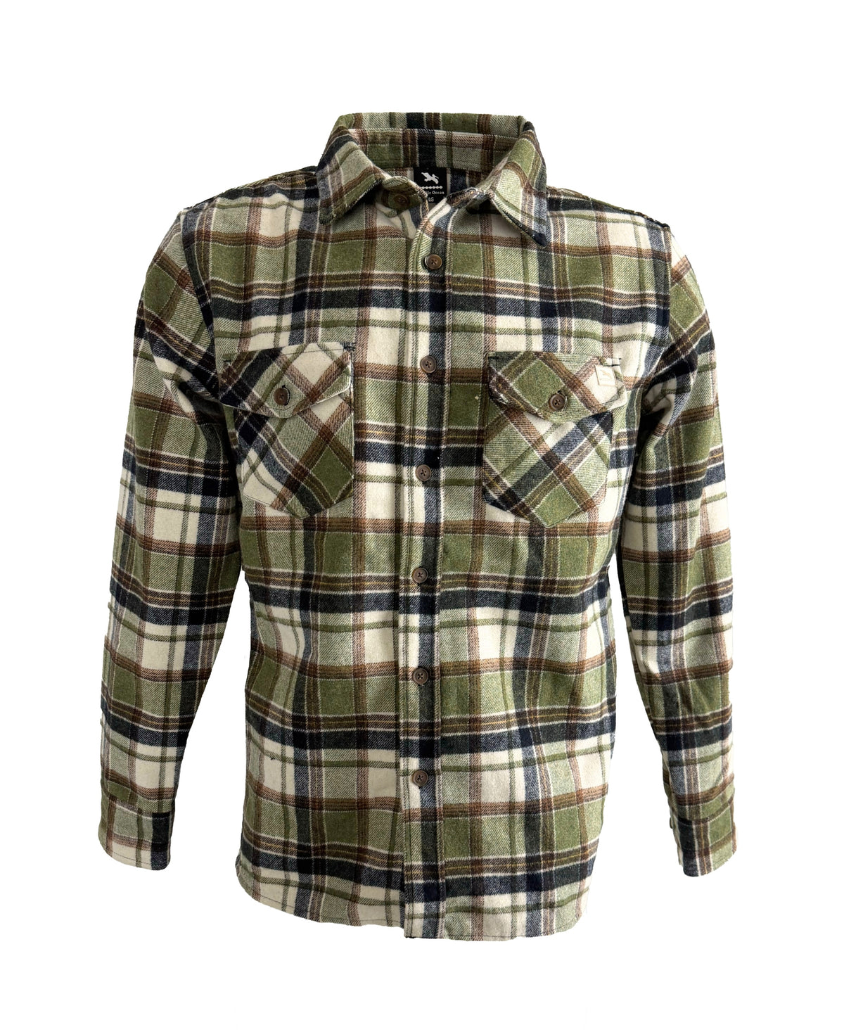 Fragile Ocean Kelp Bed Flannel - Green