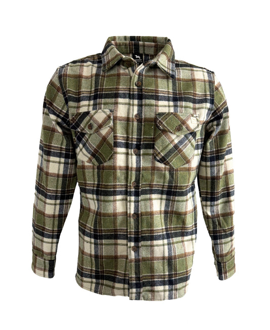 Fragile Ocean Kelp Bed Flannel - Green