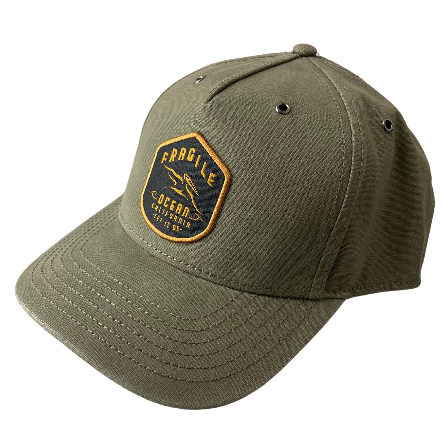 Fragile Ocean Let It Be Hat - OLIVE
