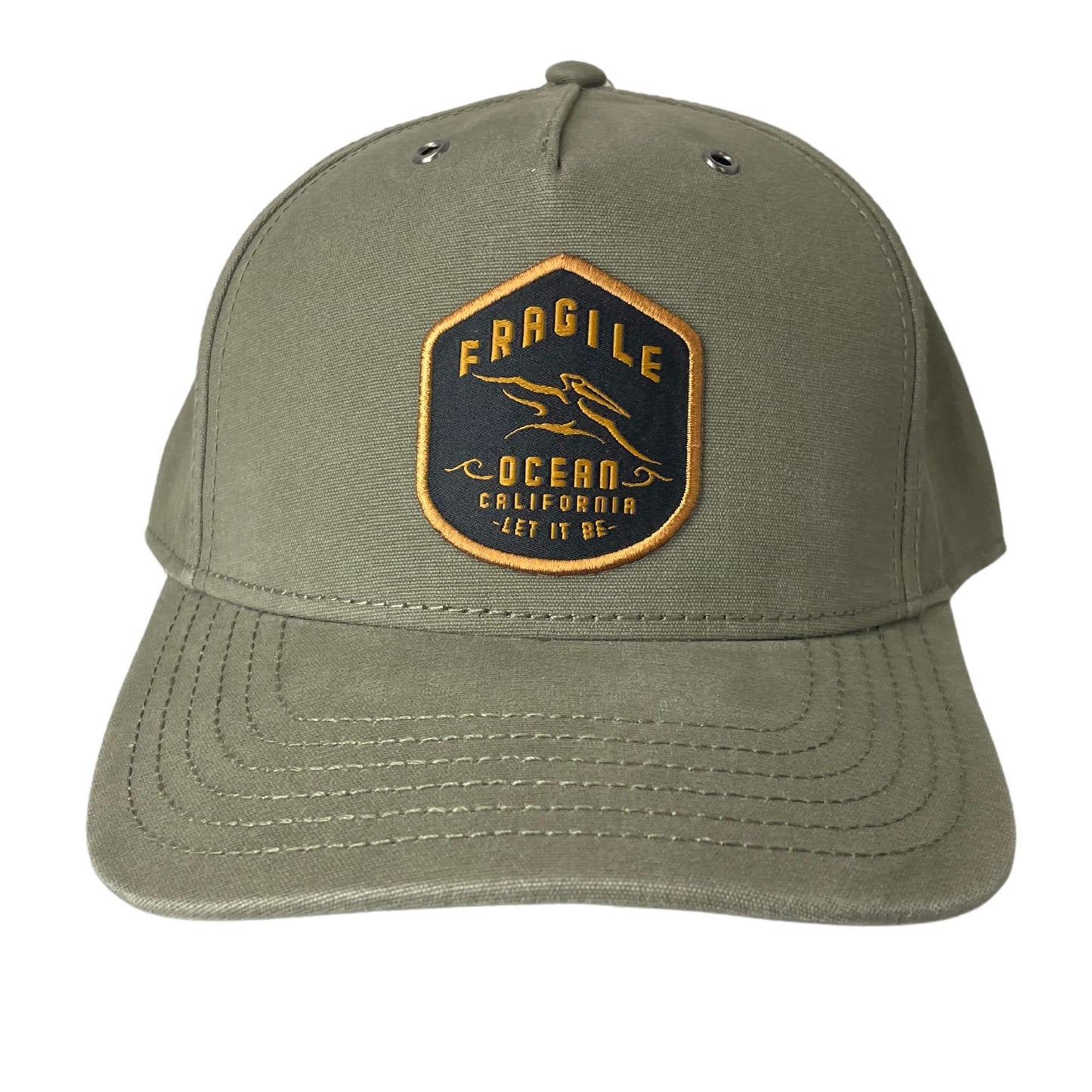 Fragile Ocean Let It Be Hat - OLIVE