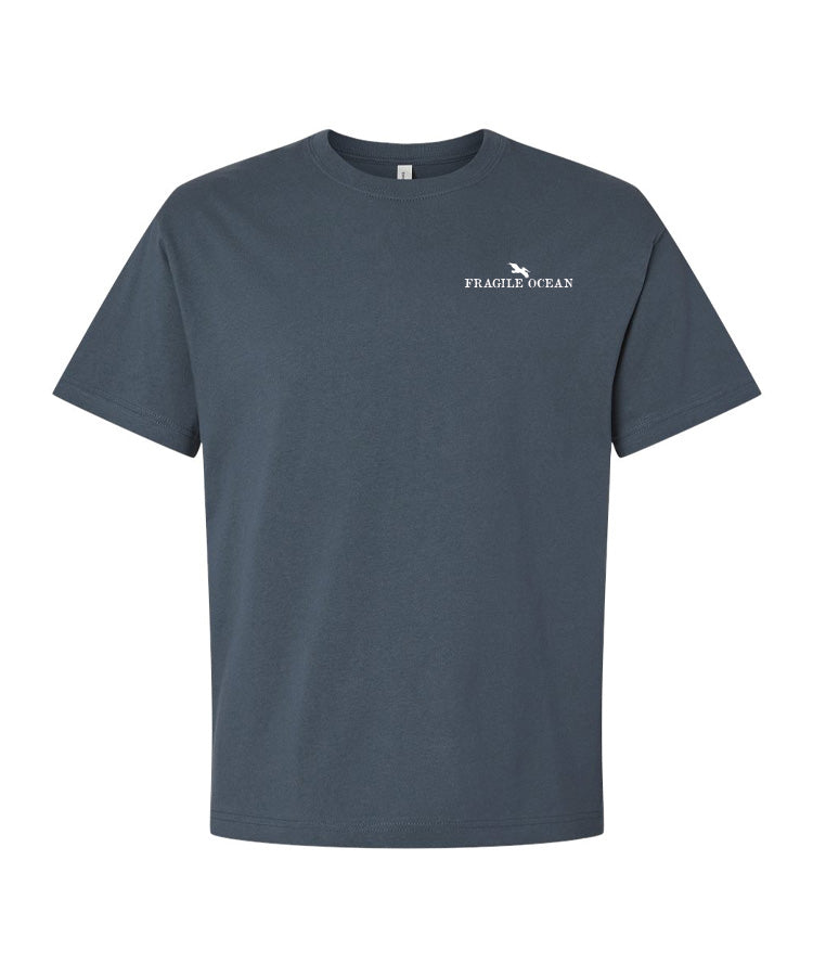 Fragile Ocean Sharky Tee - VNAVY