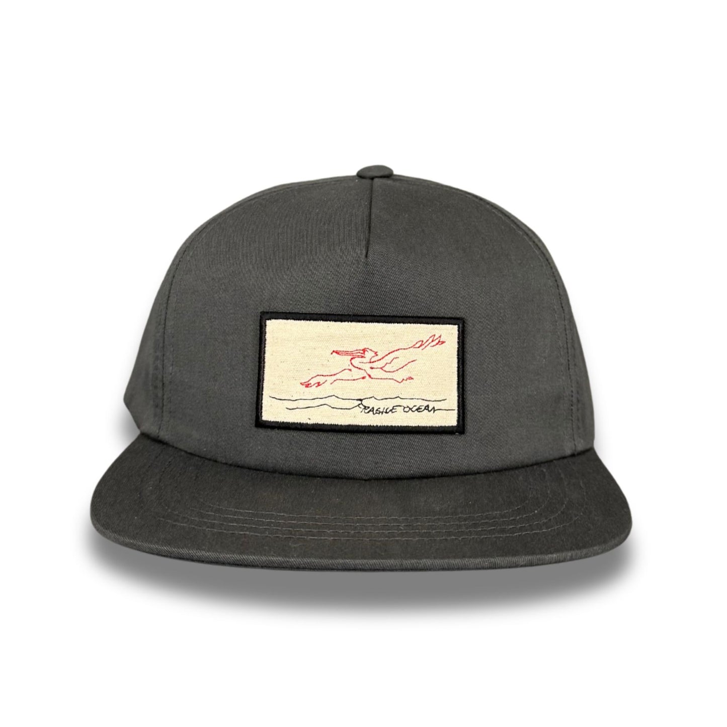 Fragile Ocean Zensoar Unstructured Hat - Charcoal