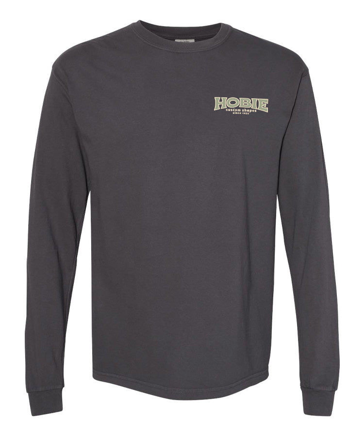 Hobie Block Customs Long Sleeve Tee - Graphite
