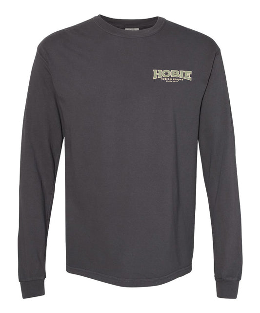 Hobie Block Customs Long Sleeve Tee - Graphite