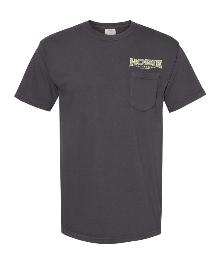 Hobie Block Customs Pocket Tee - Graphite