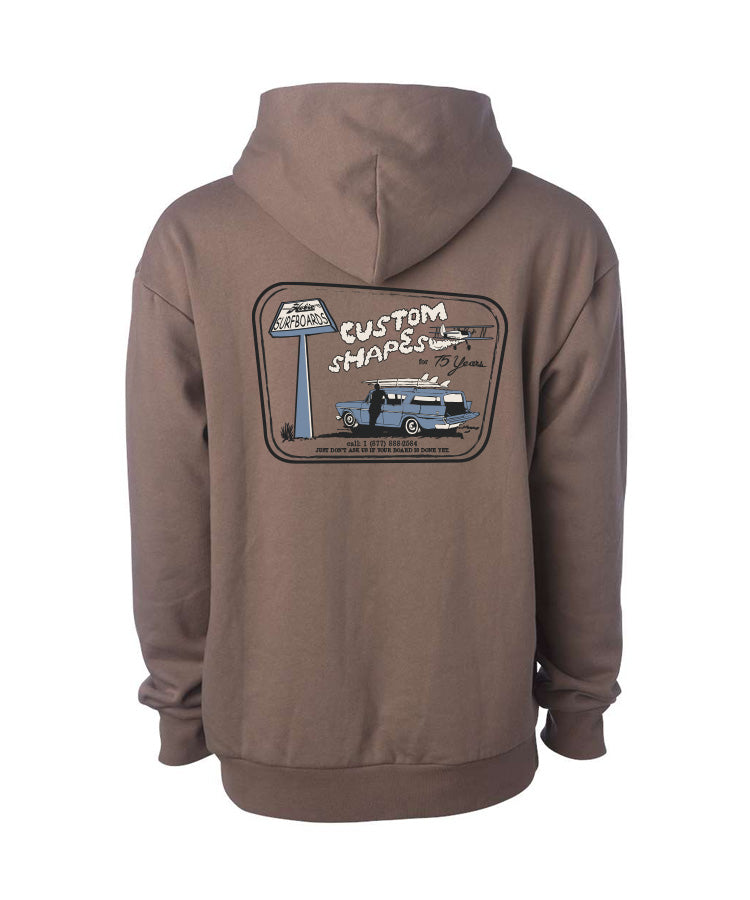 Hobie Custom Shapes Hoodie - Clay