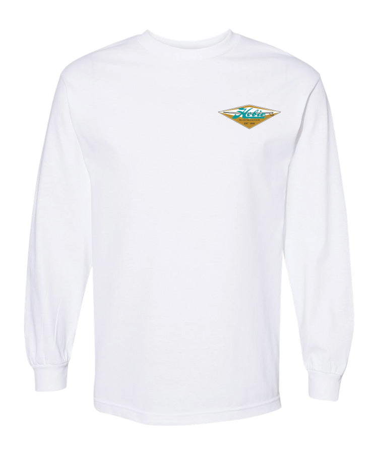 Hobie Diamond Longsleeve Tee - White