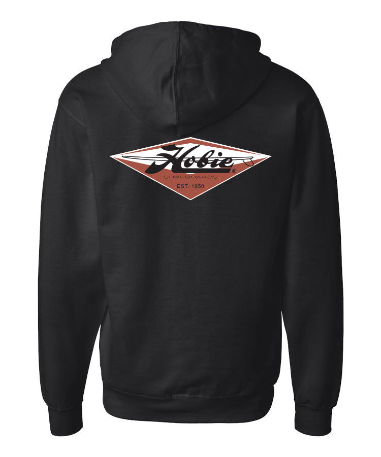 Hobie Diamond Zip Hoodie - Black