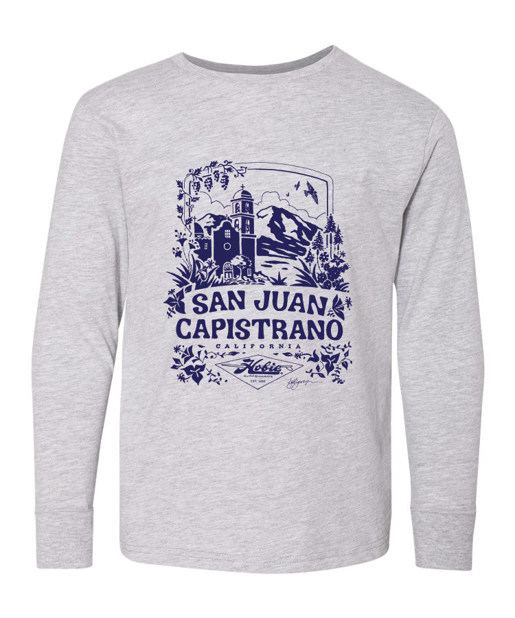 Hobie Kids Capistrano Cruisin Longsleeve Tee - Heather Grey