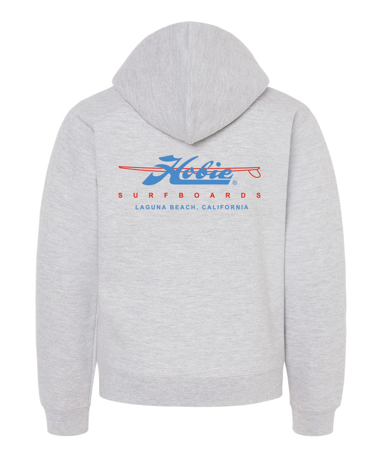 Hobie Kids Laguna Beach Classic Zip Hoodie - Heather Grey