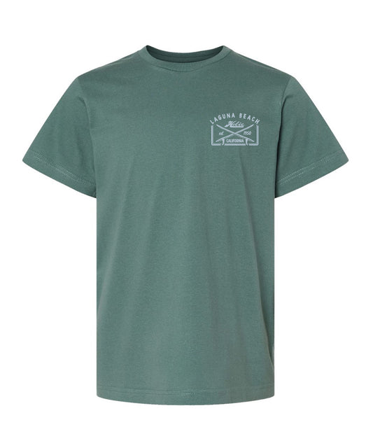 Hobie Kids Laguna Beach Crossboards Tee - Basil