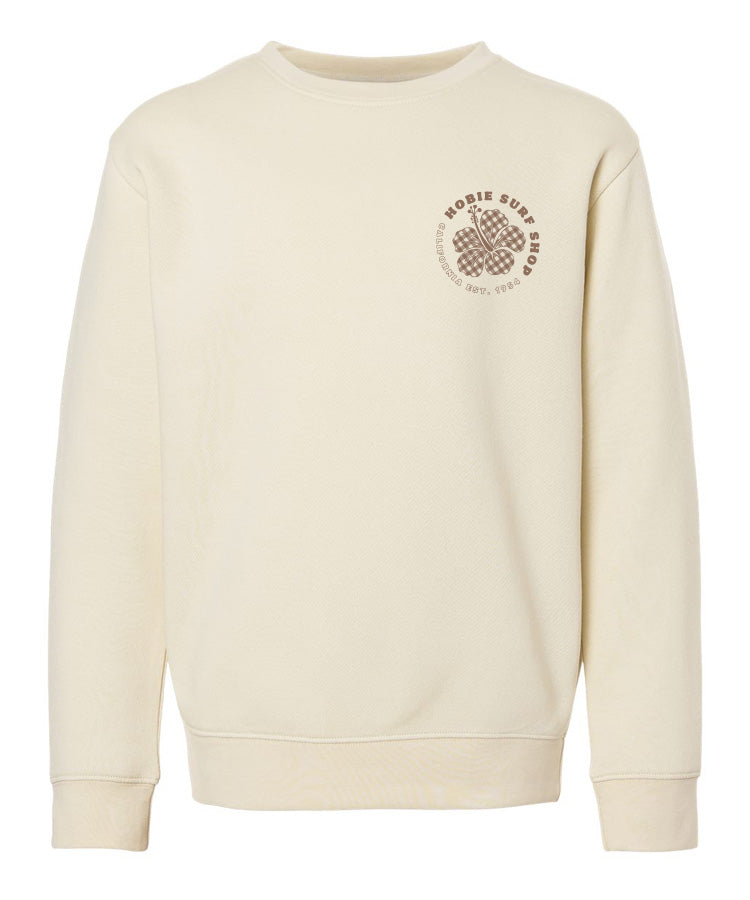 Hobie Kids Palaka Hibiscus Crew - Natural