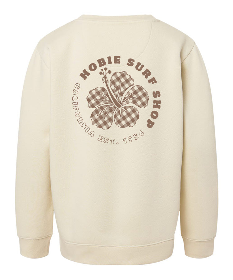 Hobie Kids Palaka Hibiscus Crew