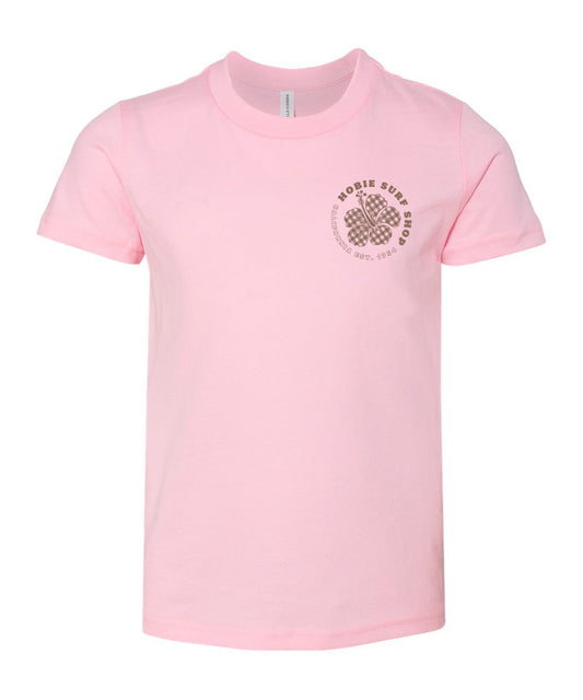 Hobie Kids Palaka Hibiscus Tee - Pink