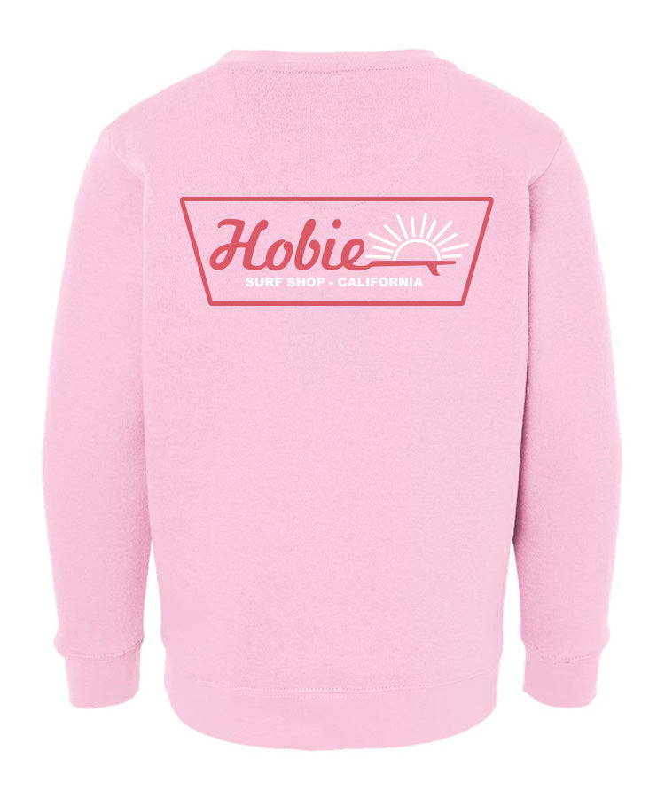 Hobie Kids Rising Sun Crew - Pink