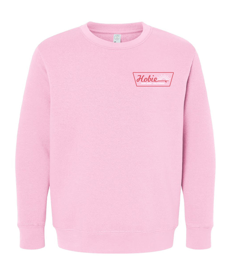 Hobie Kids Rising Sun Crew - Pink