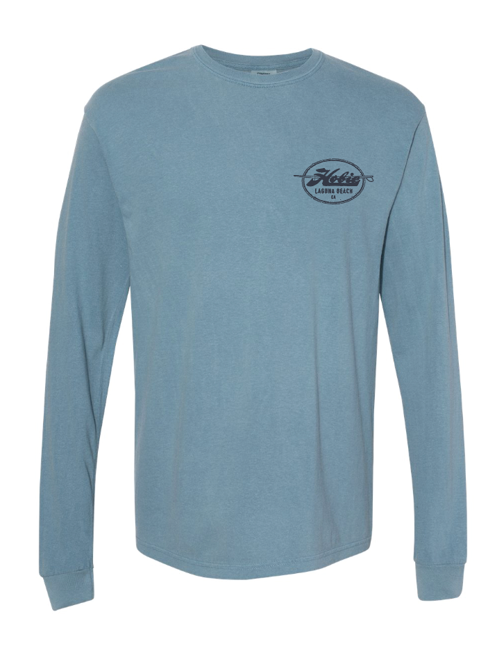 Hobie LB City Stamp Longsleeve Tee - Ice Blue
