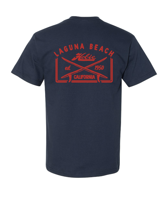 Hobie Laguna Beach Crossboards Tee - Navy