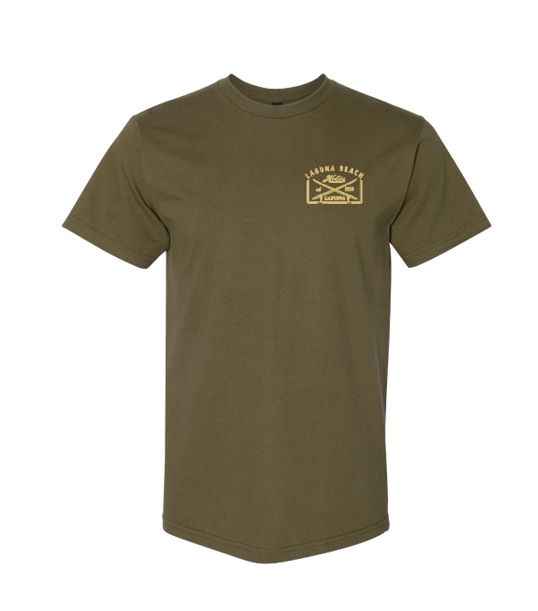 Hobie Laguna Beach Crossboards Tee - Olive