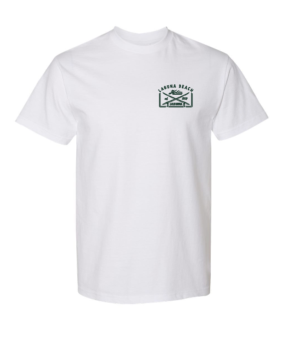 Hobie Laguna Beach Crossboards Tee - White & Green
