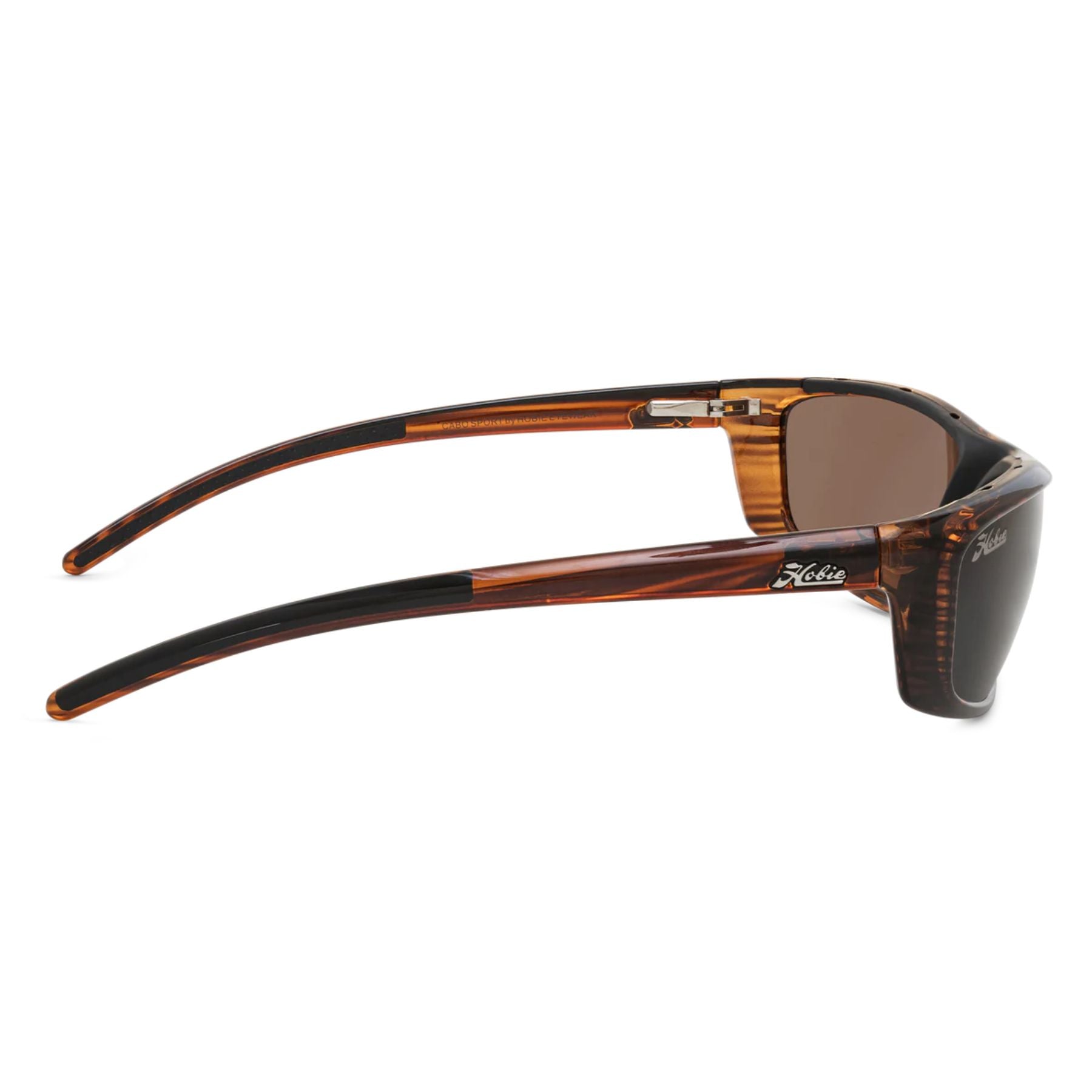 Hobie Polarized Cabo Sport Shiny Borwn Wood Grain & Copper Sunglasses