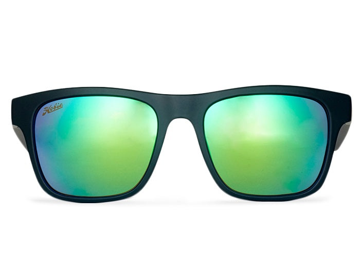 Hobie Polarized Coastal Float-Green Mirror Glasses - Satin Green