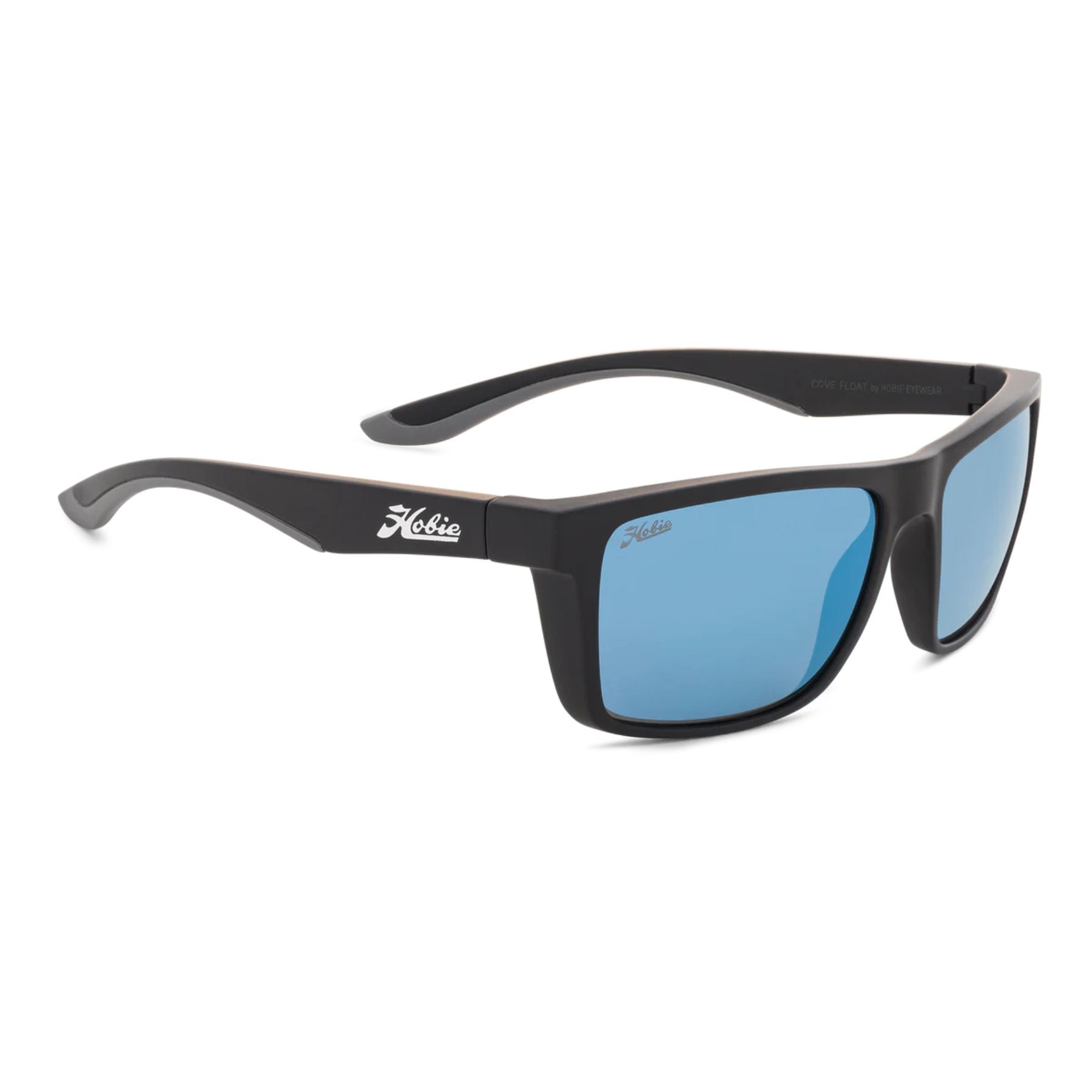 Hobie Polarized Cove Float Satin Black & Cobalt Mirror Sunglasses - Satin Black/ Cobalt