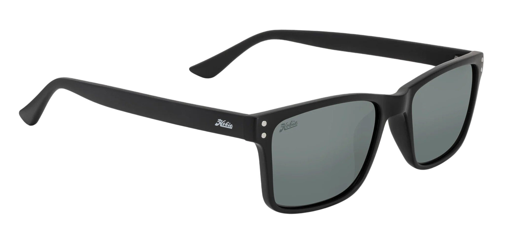 Hobie Polarized Flats Satin Black & Grey Sunglasses  - Black