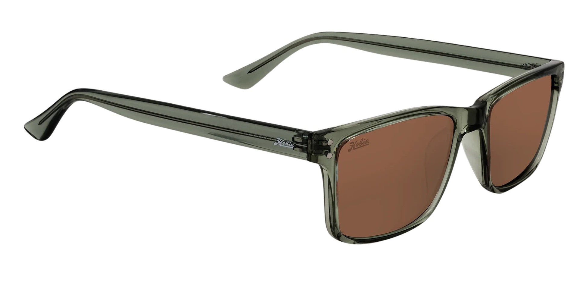 Hobie Polarized Flats Shiny Crystal Olive & Copper Sunglasses  - Olive