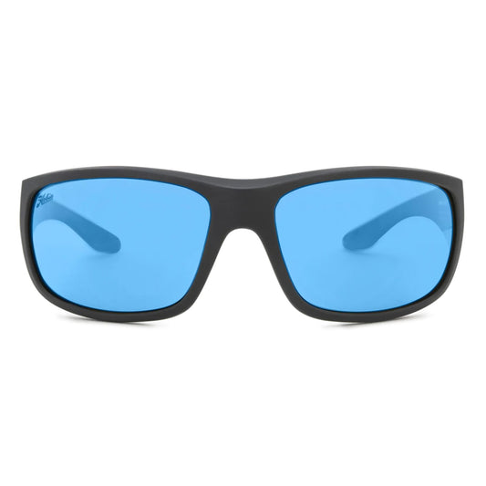 Hobie Polarized Hull Float Satin Black & Cobalt Mirror Sunglasses