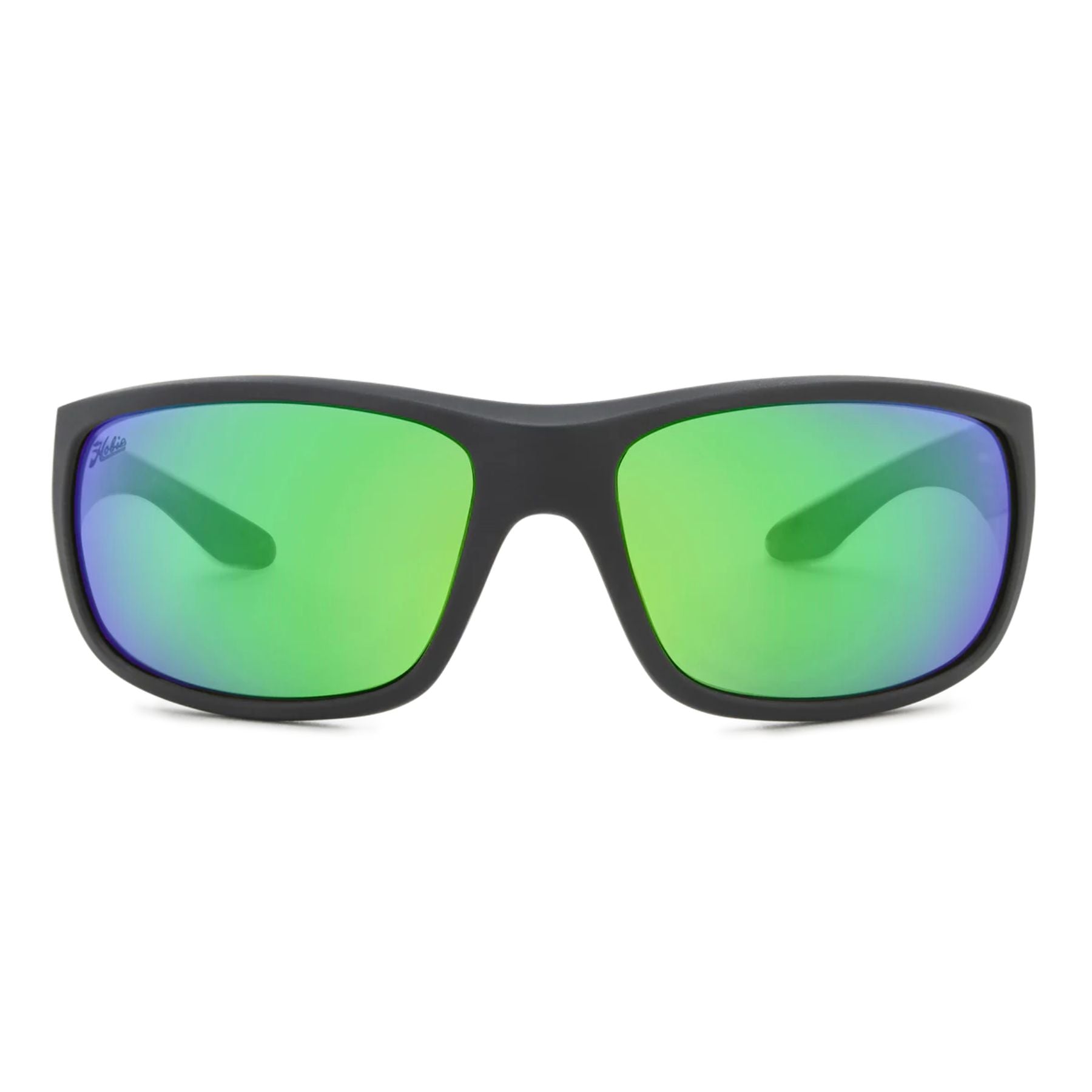 Hobie Polarized Hull Float Satin Black & Sea Green Mirror Sunglasses