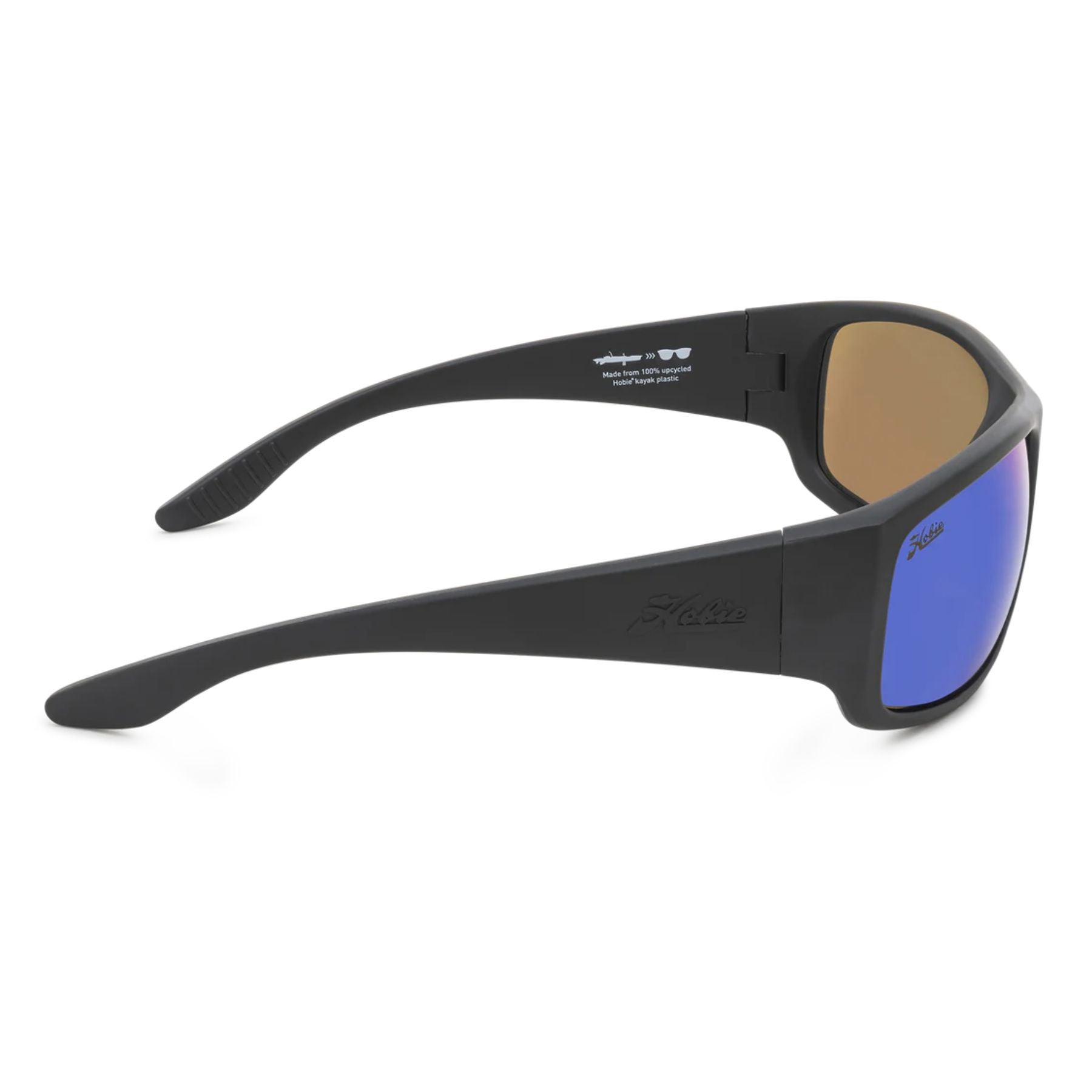 Hobie Polarized Hull Float Satin Black & Sea Green Mirror Sunglasses
