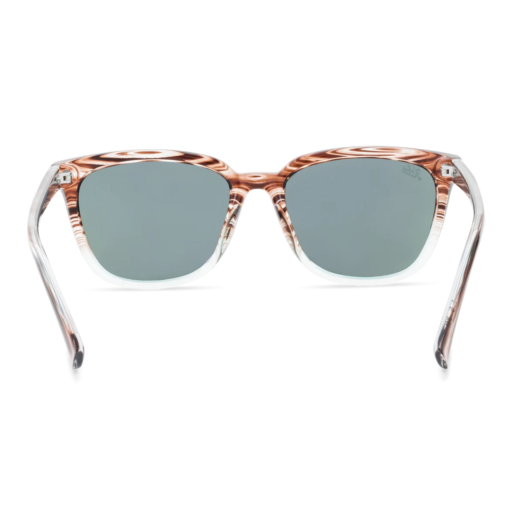 Hobie Polarized Monica Shiny Wood Grain / Aqua Blue Fade & Pink Mirror Singlasses - Aqua