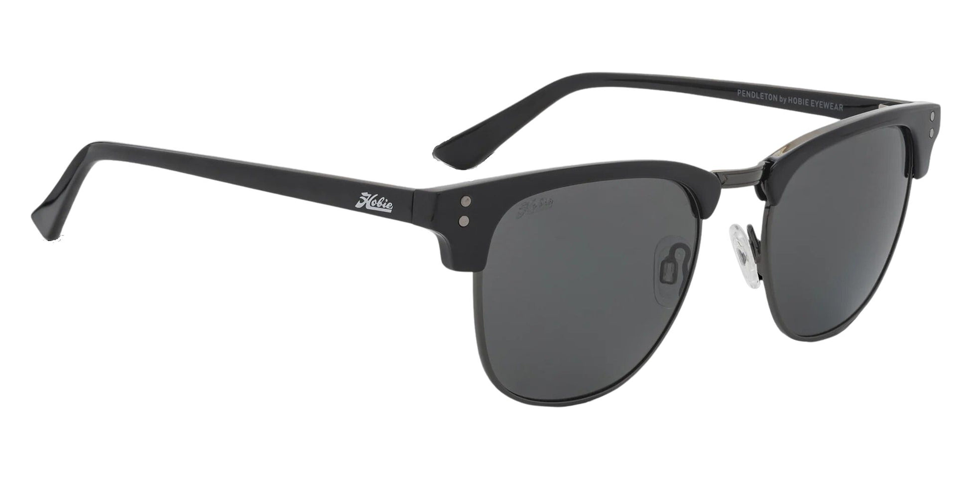 Hobie Polarized Pendleton Satin Black Gunmetal & Grey Sunglasses 