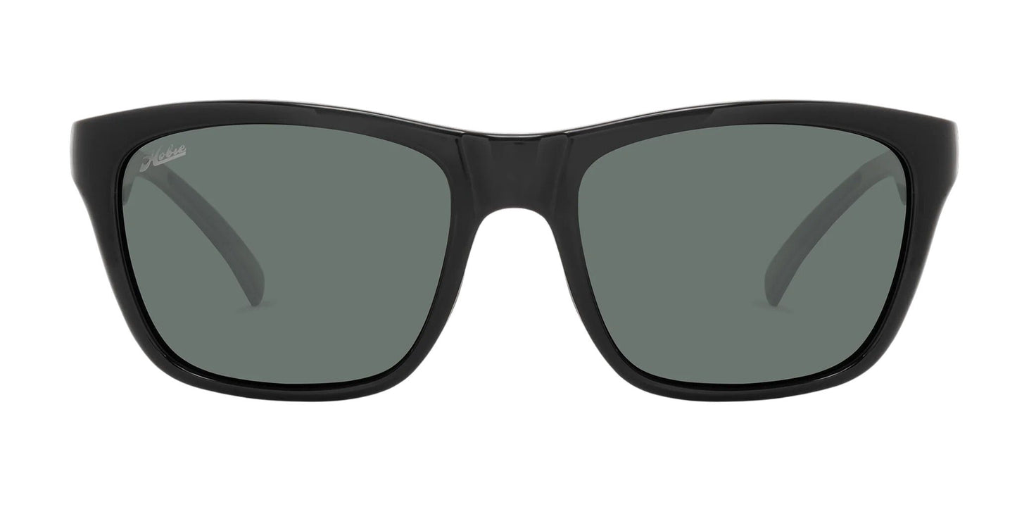 Hobie Polarized Woody Sport Shiny Black & Grey Sunglasses - Black