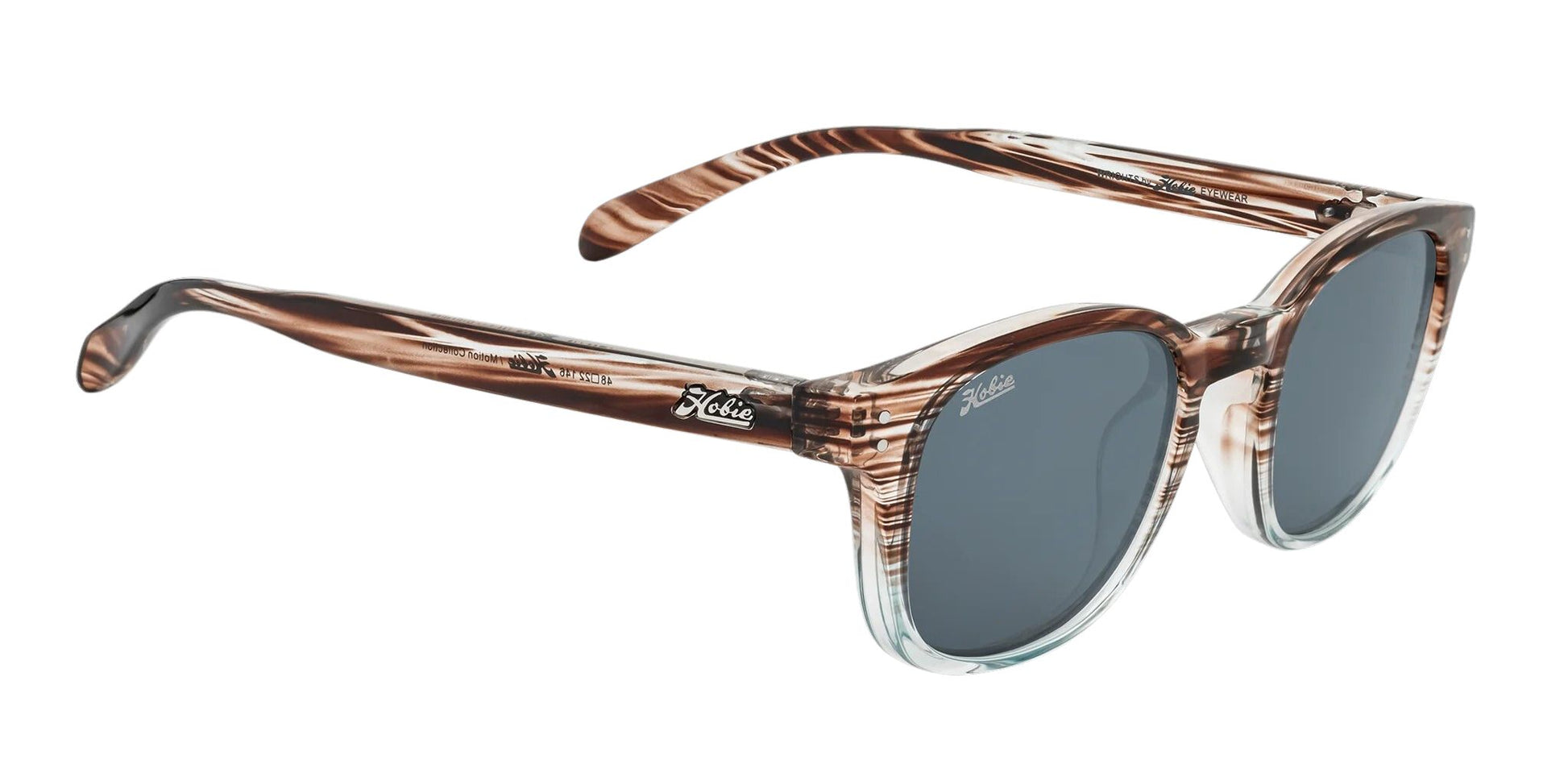 Hobie Polarized Wrights Shiny Wood Aqua & Grey Sunglasses  - Aqua