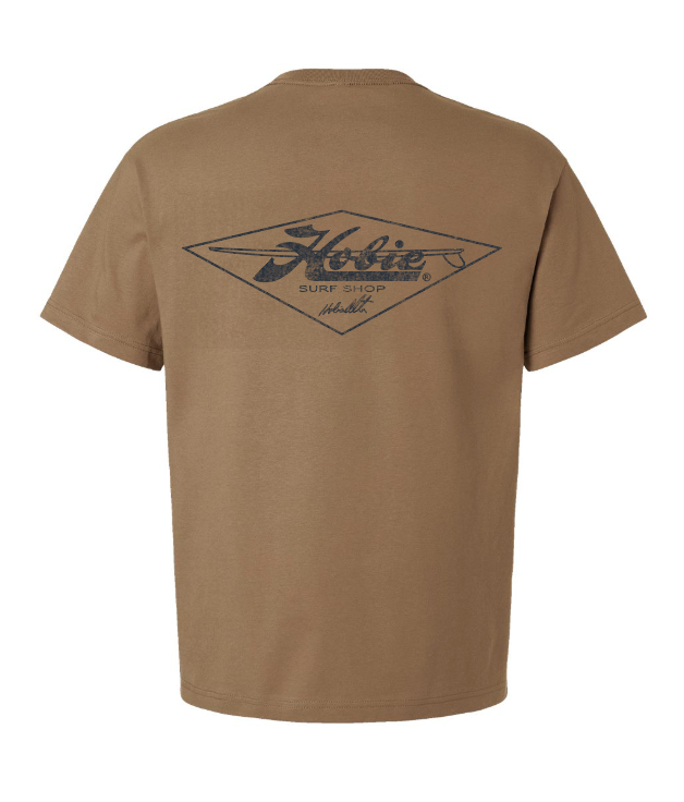 Hobie Retro Diamond Tee - Vintage Brown