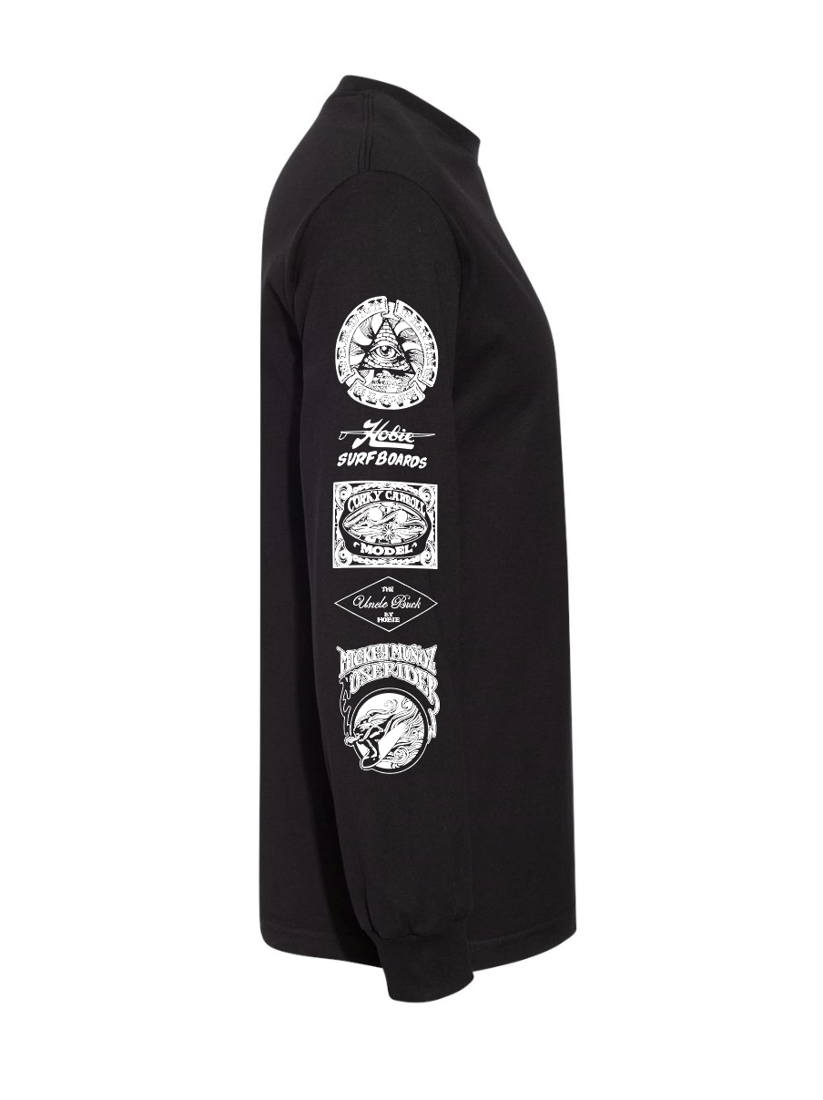 Hobie Stacked Lam Longsleeve Tee - Black