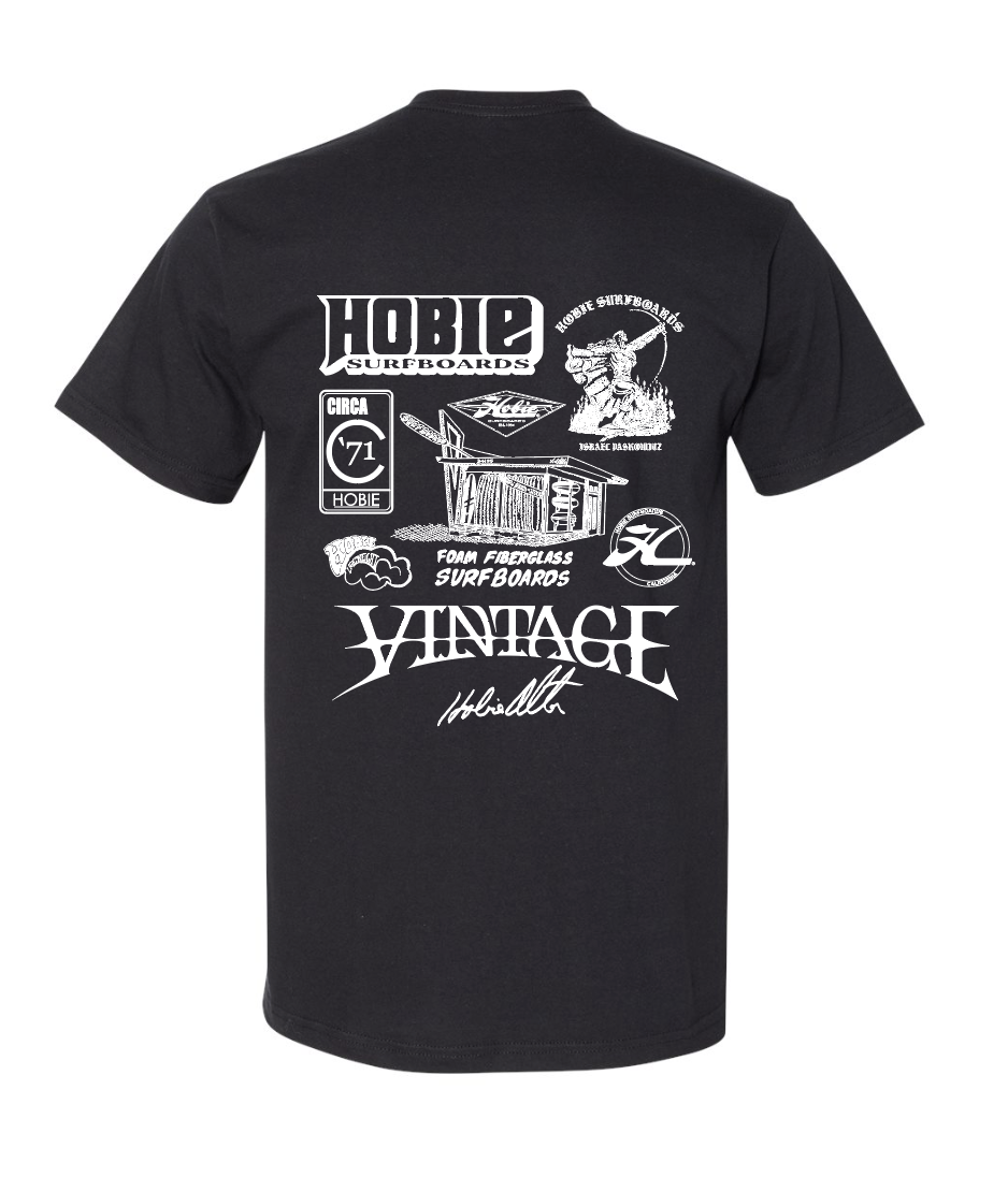 Hobie Stacked Lam Tee - Black