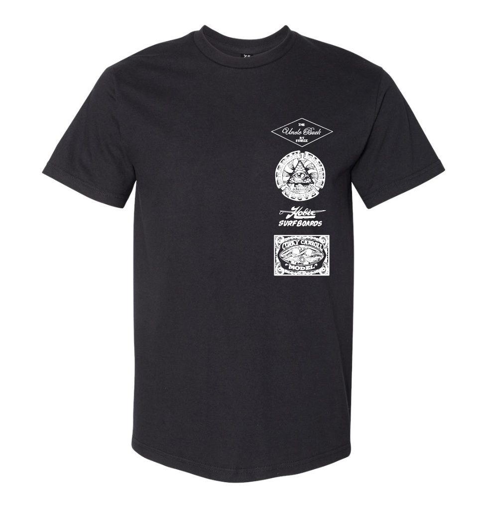 Hobie Stacked Lam Tee - Black