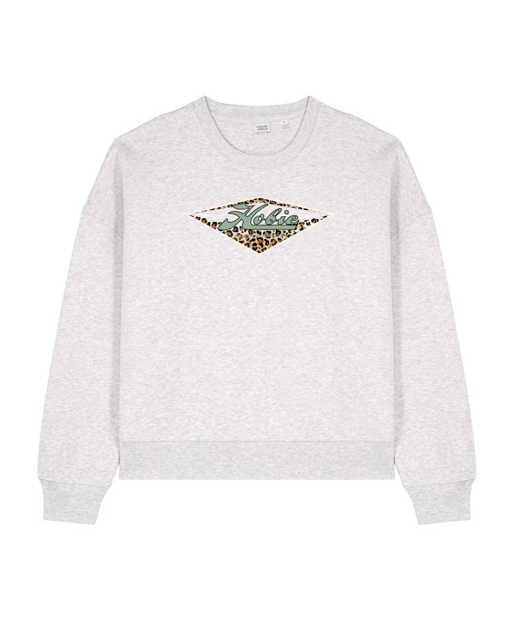 Hobie Women's Leopard Diamond Crew