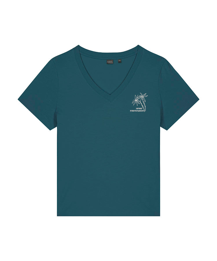 Hobie Women's Palms V Neck Tee - STARGAZE