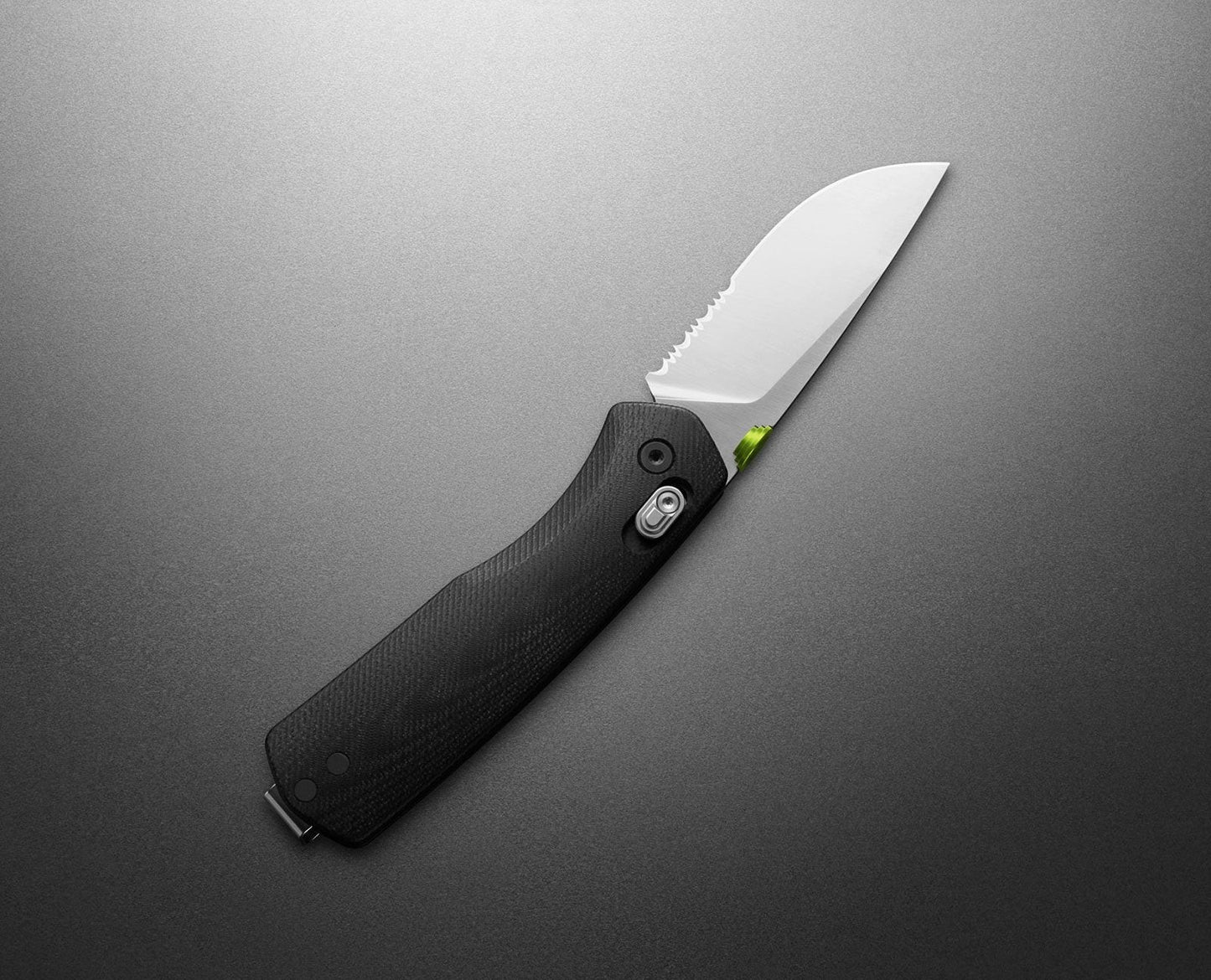 James Brand Carter Medium Black + Stainless Steel Serrated Knife 