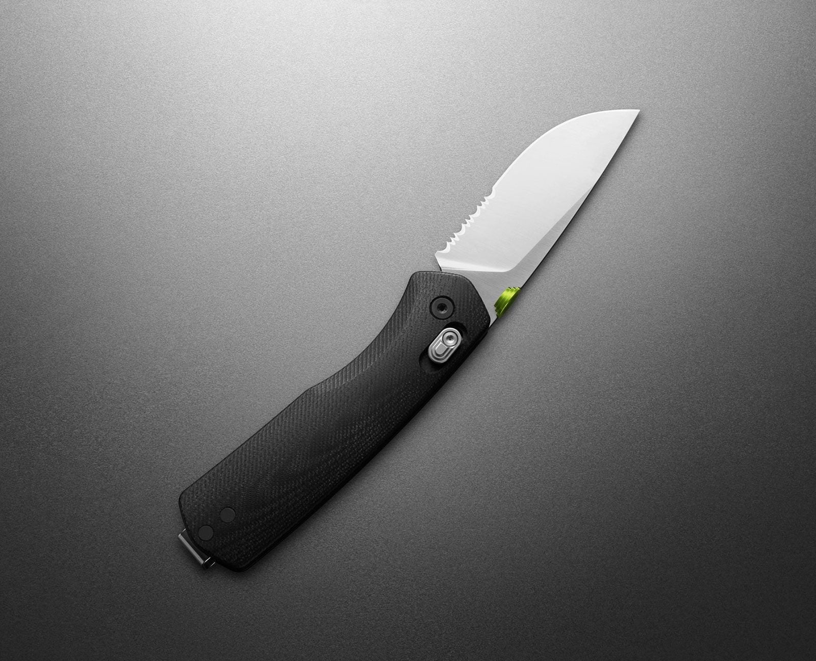 James Brand Carter Medium Black + Stainless Steel Serrated Knife 